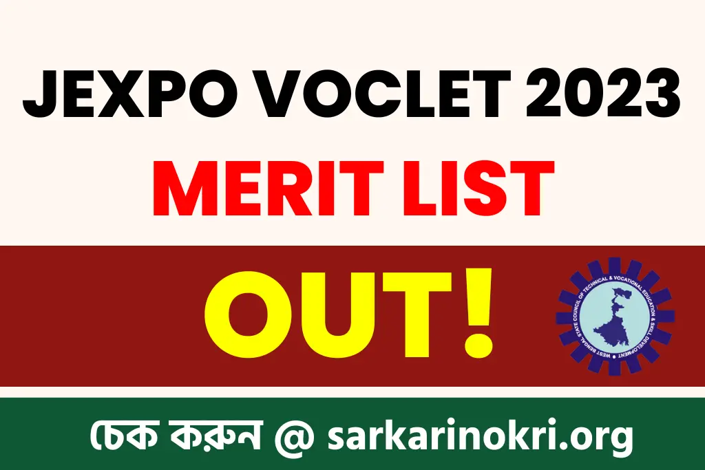 JEXPO VOCLET Merit List 2023