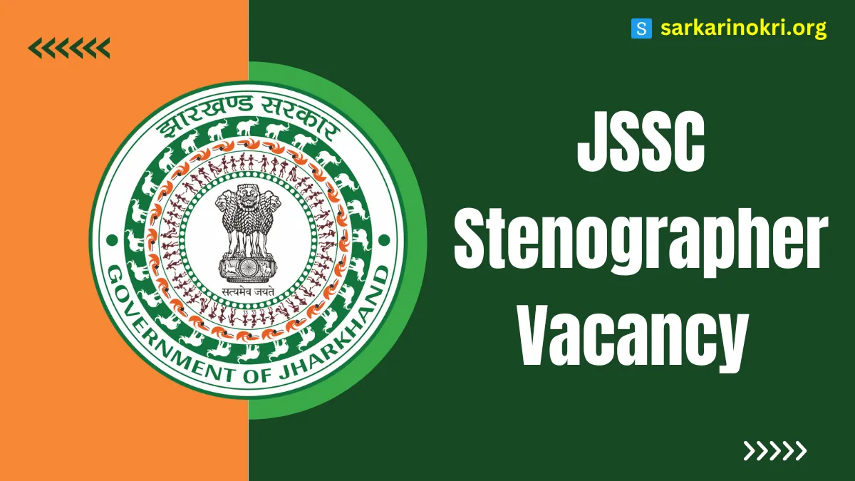 JSSC Stenographer Vacancy 2023 Apply Online
