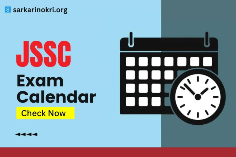 JSSC New Exam Calendar 2023