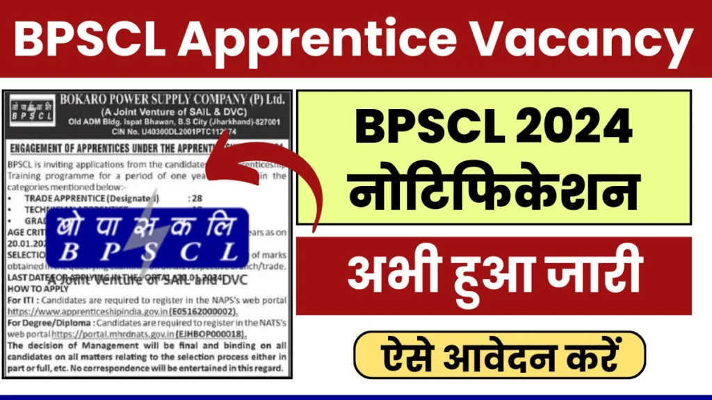 BPSCL Apprentice Vacancy 2024