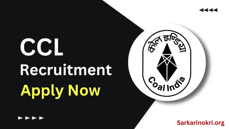 Central Coalfields Limited Recruitment 2024