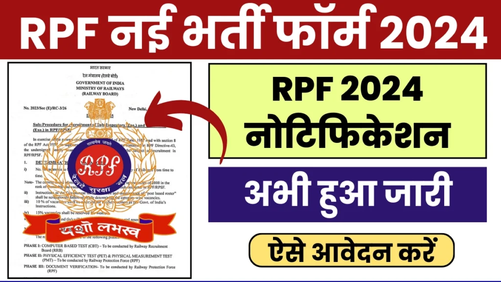 RPF Constable Sub Inspector Vacancy 2024