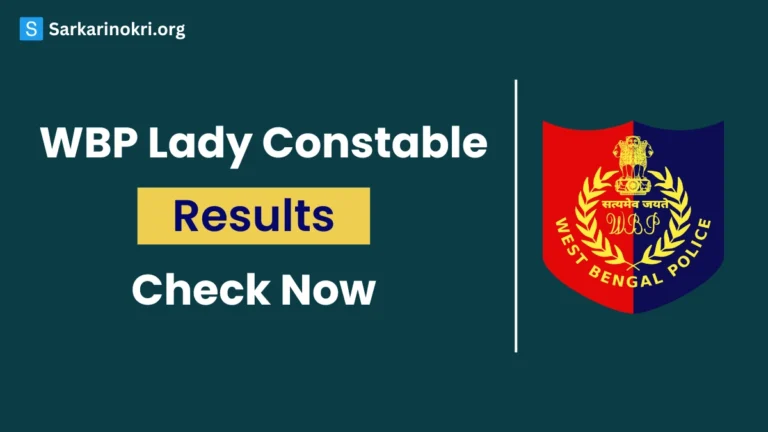 WBP Lady Constable Result 2024 Check