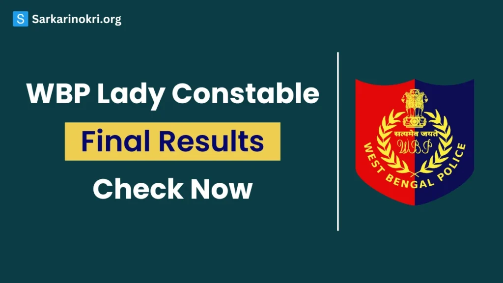 WBP Lady Constable Final Result 2024